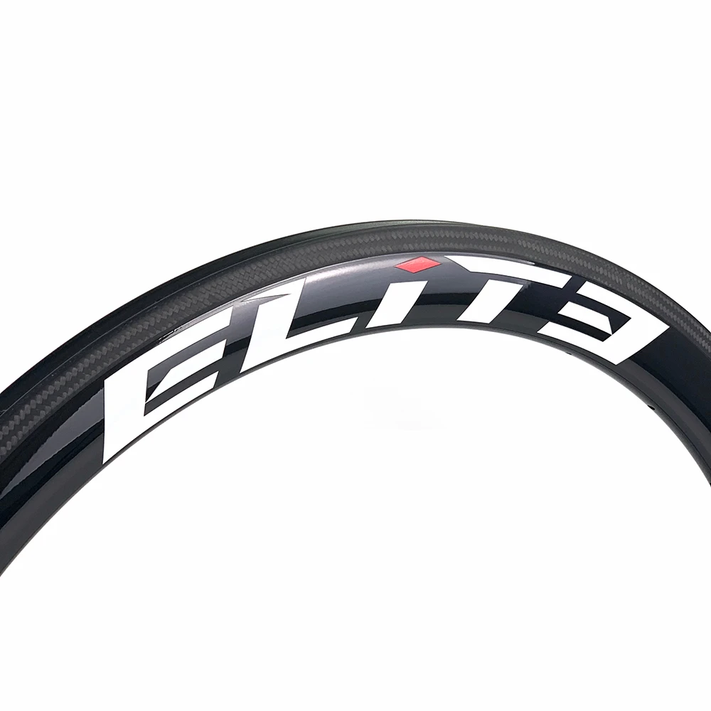 ELITEWHEELS 700c углеродный обод 50 мм бескамерная покрышка трубчатая UD Глянцевая