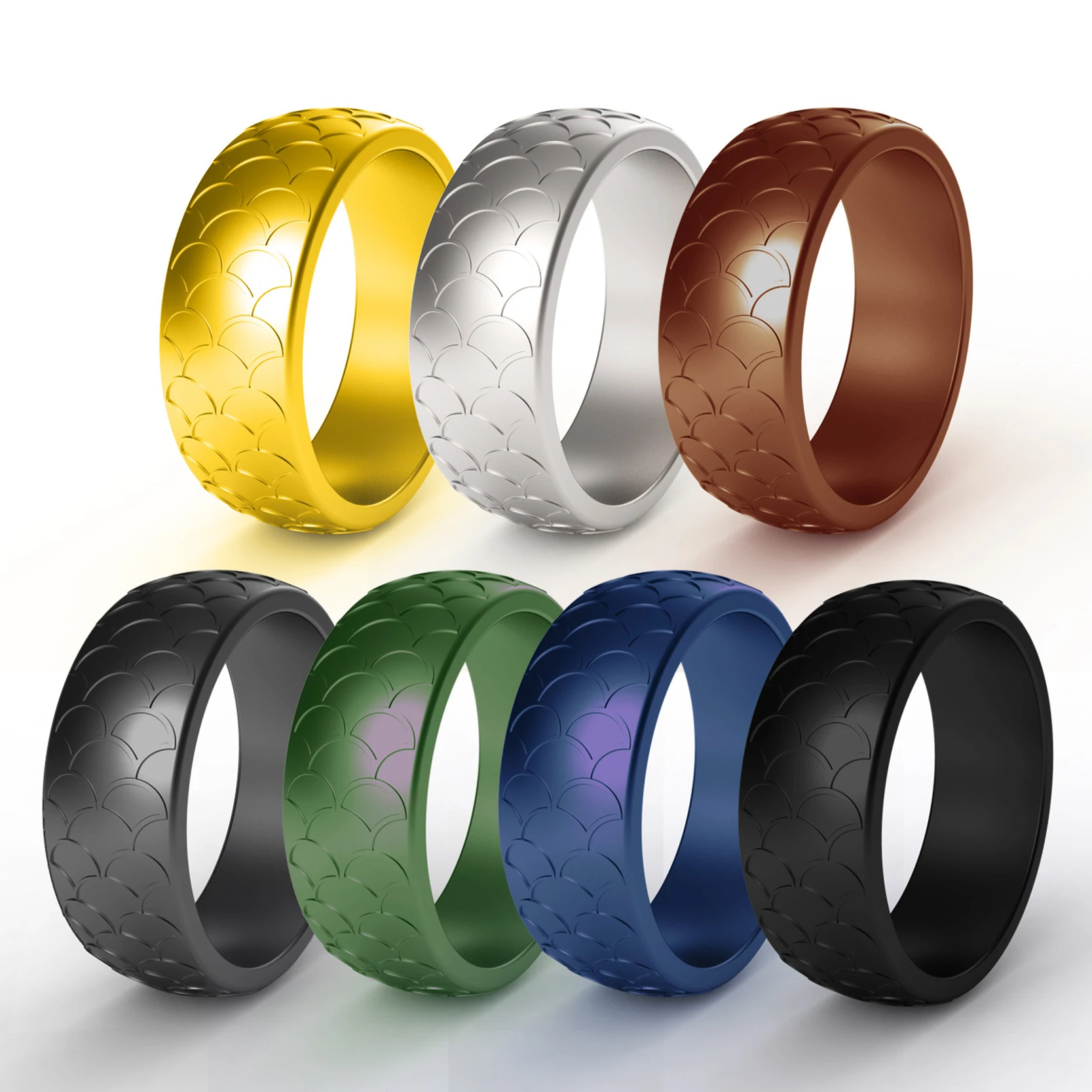 Силиконовые кольца FDA для мужчин и женщин резиновые йоги спорта путешествий