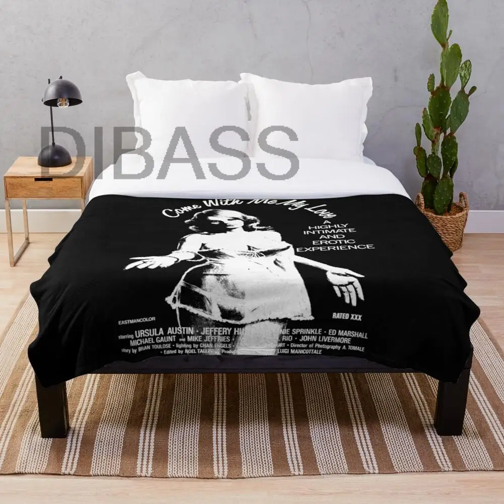 

Come with Me My Love Blankets Super Soft Throw Blanket, Lightweight Plush Bed Flannel Blanket, Suitable for Adults and Children,