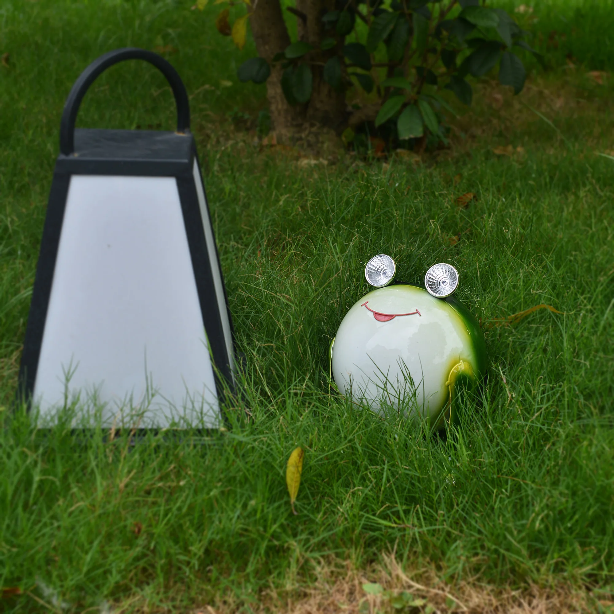 Goodeco Metal Frog Garden Statue Decor With Solar Lights Froggy Figurine Outdoor Decoration Jardin Yard Patio Lawn Home Ornament | Дом и сад