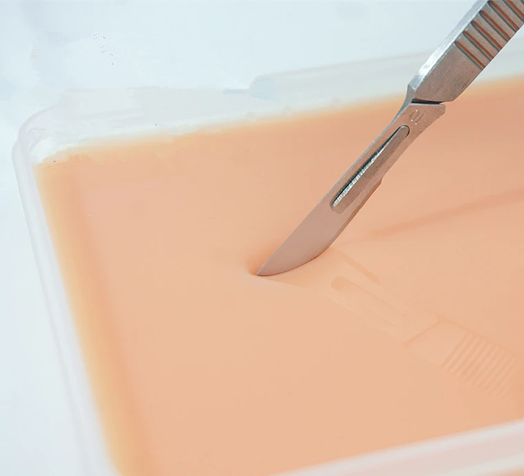 Медицинская силиконовая прокладка для швов практики наложения хирургического