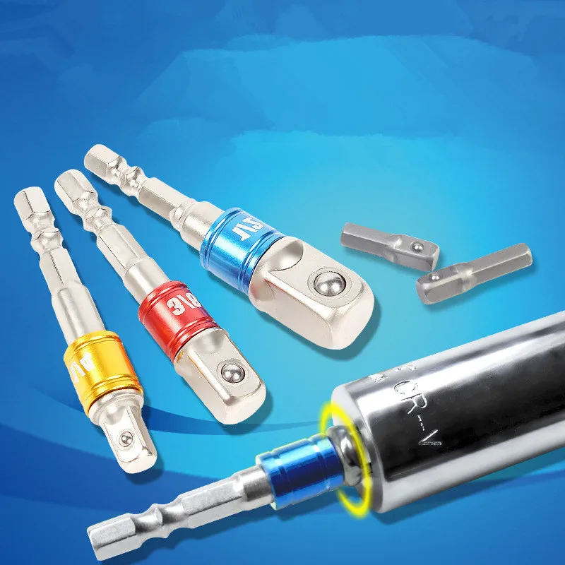 Переходник из хромованадиевой стали с шестигранным хвостовиком на