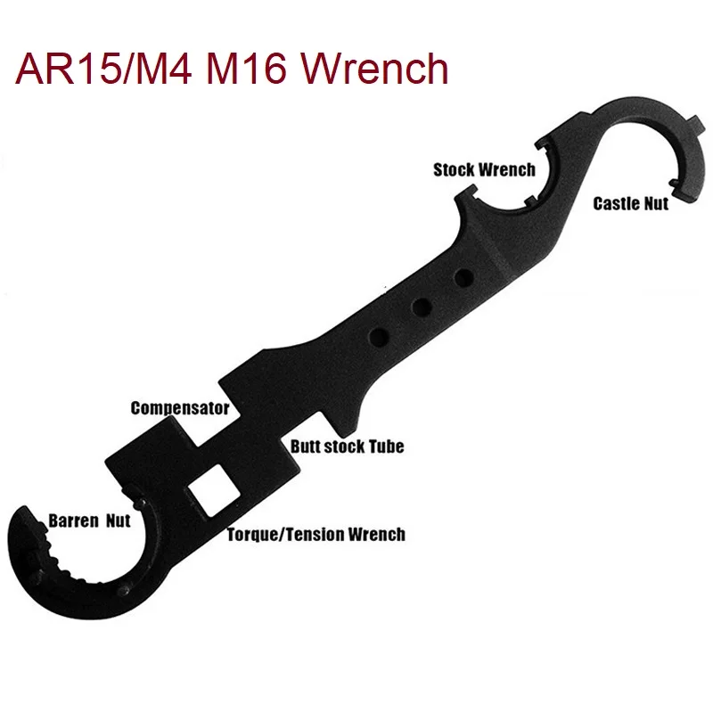 Комбинированный гаечный ключ 8 в 1 для страйкбола AR15/M4 M16 многофункциональный из