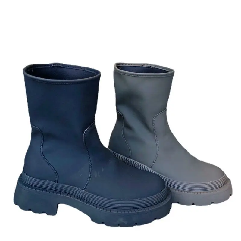 Кожаные сапоги для верховой езды Новинка осени 2021 Корейская версия матовых сапог