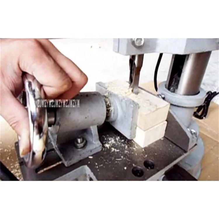 

MK361A Multifunctional Woodworking Tenoning Machine Household Small Bench Drill Drilling Hole Machine 220V 750W 2800rpm 9.5mm