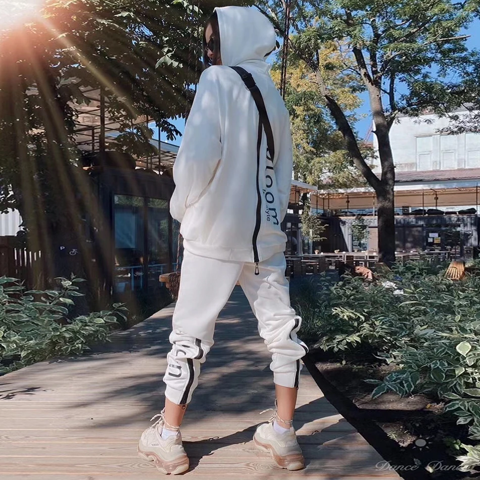 2020 новый осенний Женский Повседневный модный свободный свитер с капюшоном и