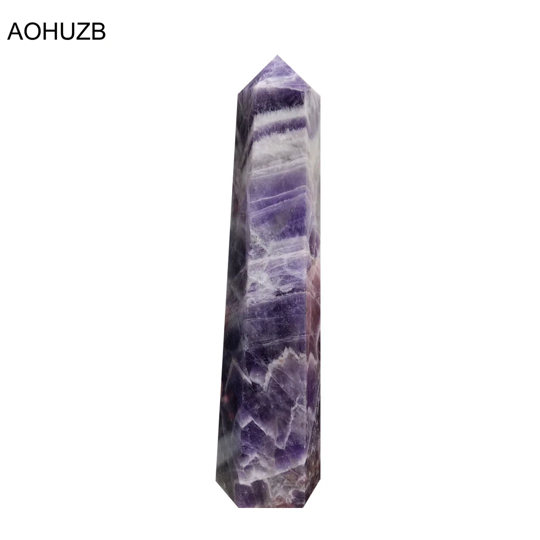 

Natural Crystals Quartz High Quality Dream Amethyst Stone Points Tower Energy Reiki Healing Room Home Office Decoration Gemstone