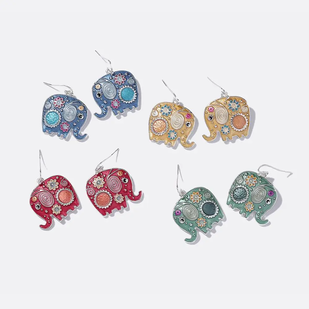 D & Rui ювелирные изделия богемные женские серьги подвески в виде слона для девочек
