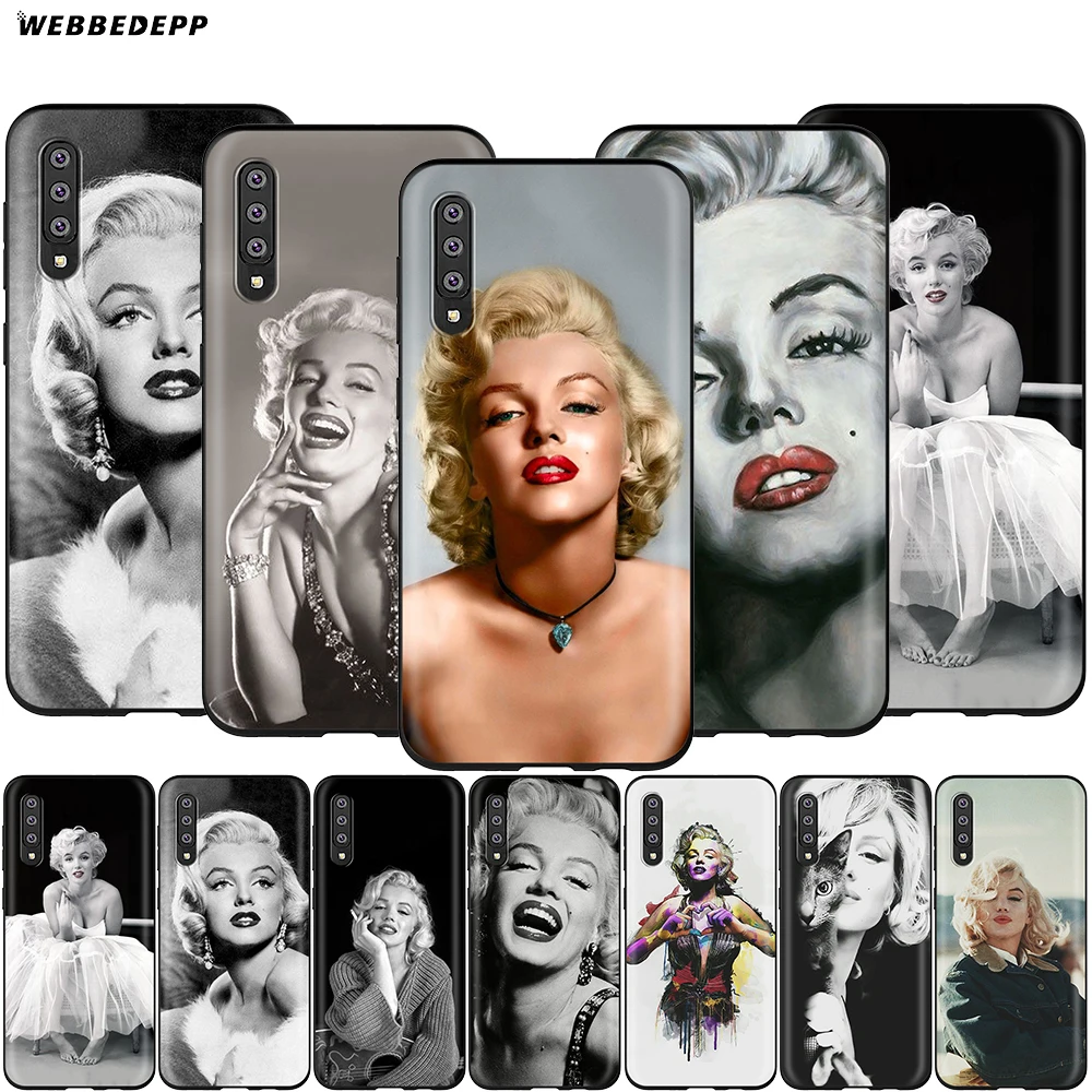 Webbedepp Мэрилин Монро Чехол для Samsung Galaxy S7 S8 S9 S10 Plus Edge Note 10 8 9 A10 A20 A30 A40 A50 A60 A70|Бамперы| |