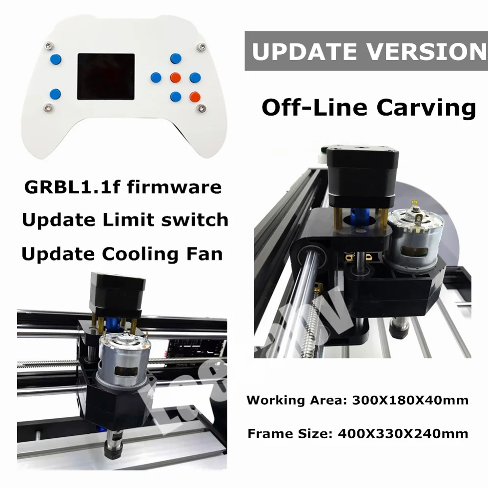 ДИИ ЦНЦ 3018 Про МАКС ГРБЛ 3 Оси Платы Фрезерный Станок Роутер Лазерная Гравировка ЦНЦ3018 Макс с Новым Оффлайном