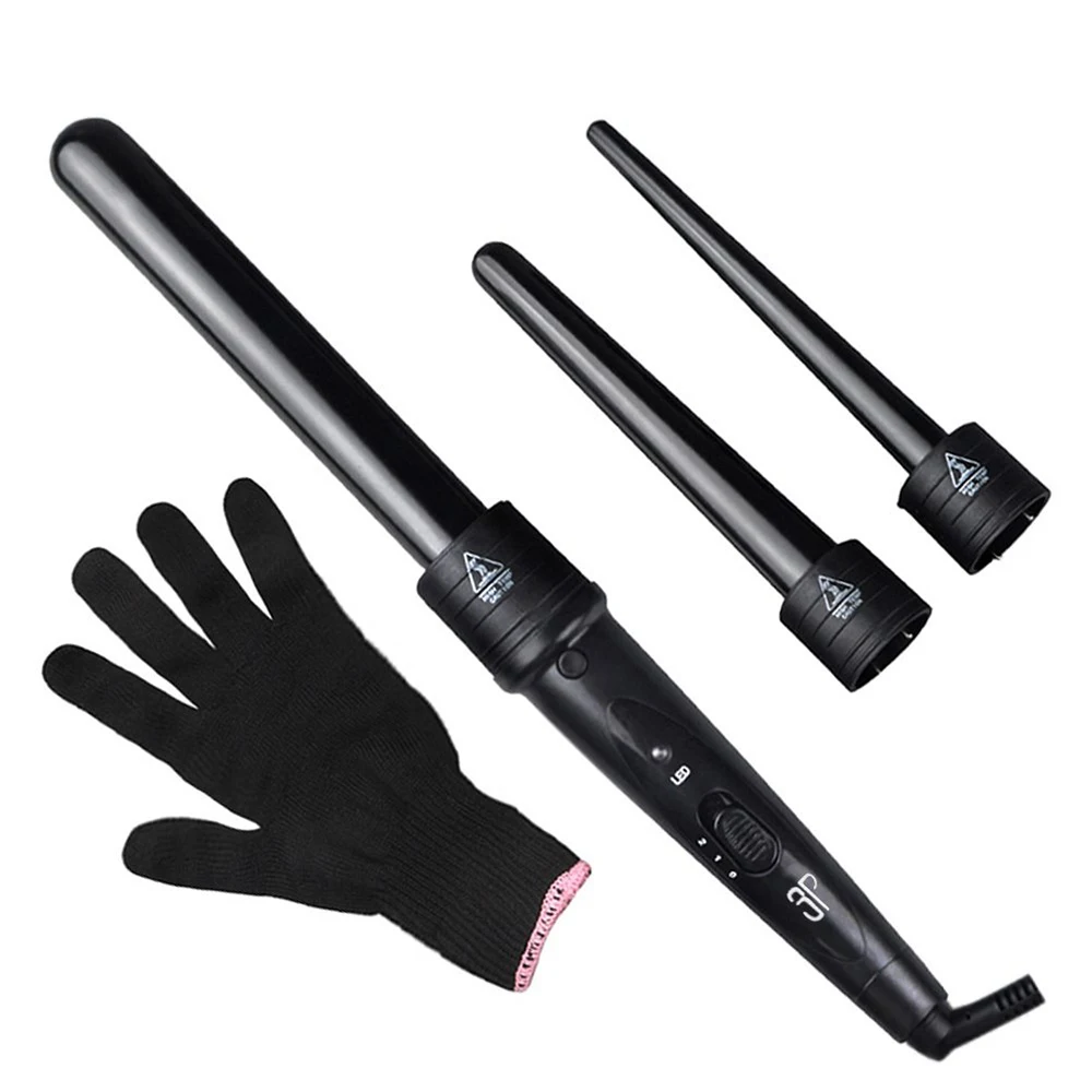 

Hair Curling Iron Big Wave Hair Waver Hair Curler 9-32mm Hair Crimping Iron Styler Tools Professional Rotating Curling Wand Set