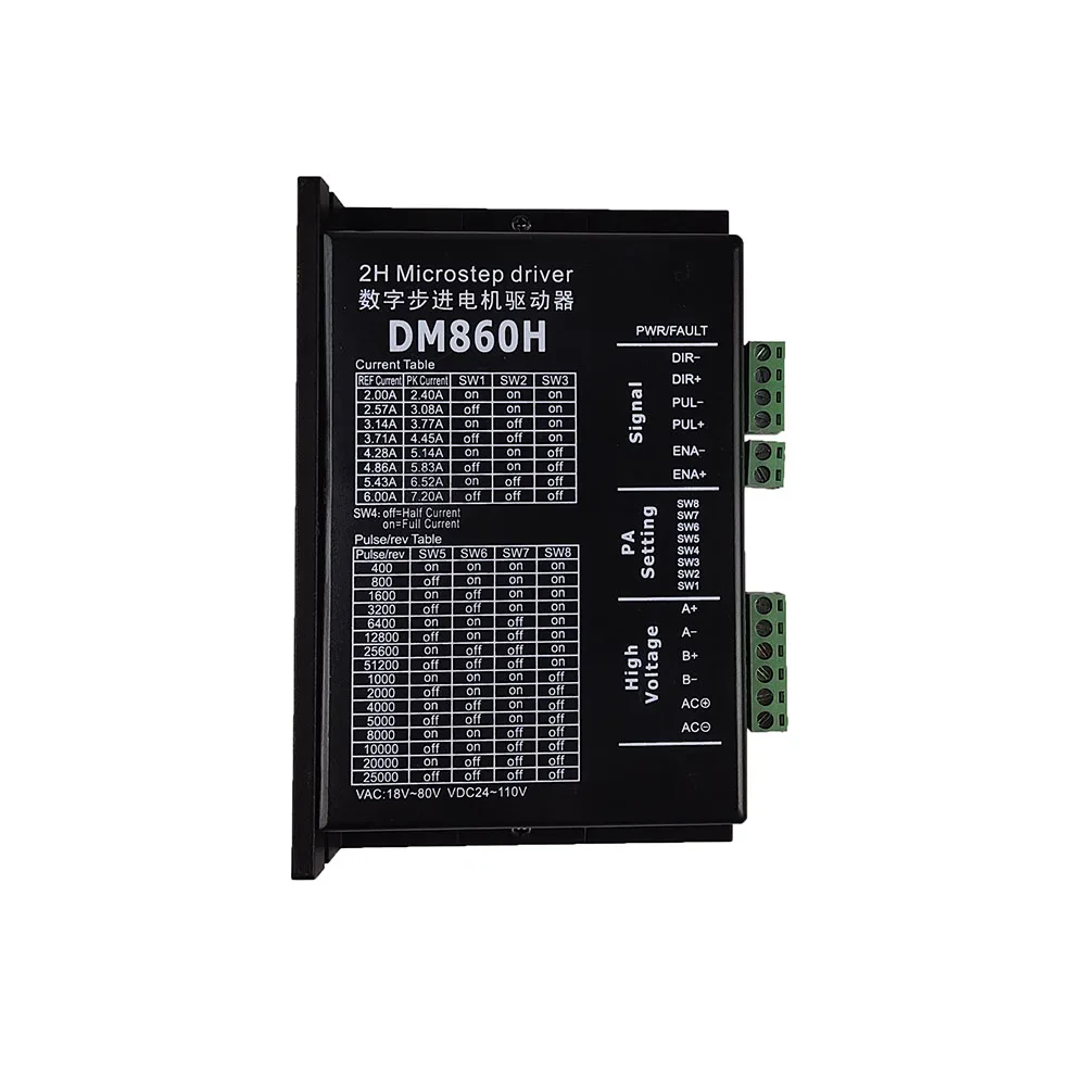 Шаговый двигатель драйвер Dm860H Microstep мотор двухфазный контроллер скорости