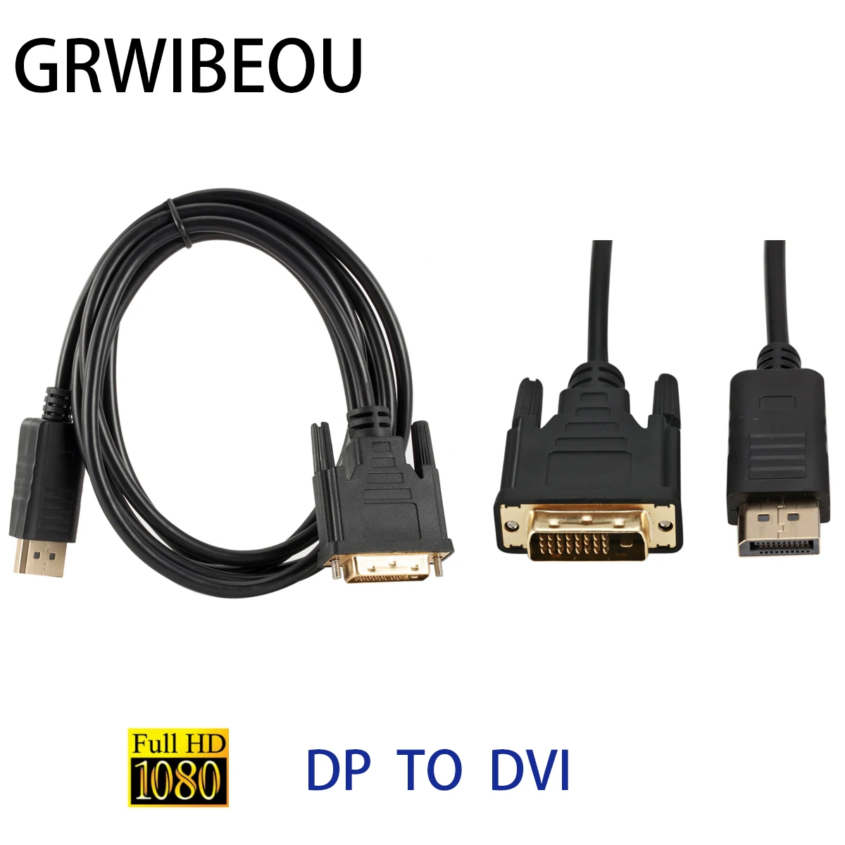 Преобразователь 1080P DP DVI Кабель 1 8 м порт дисплея штекер D 24 + 1Pin профессиональный
