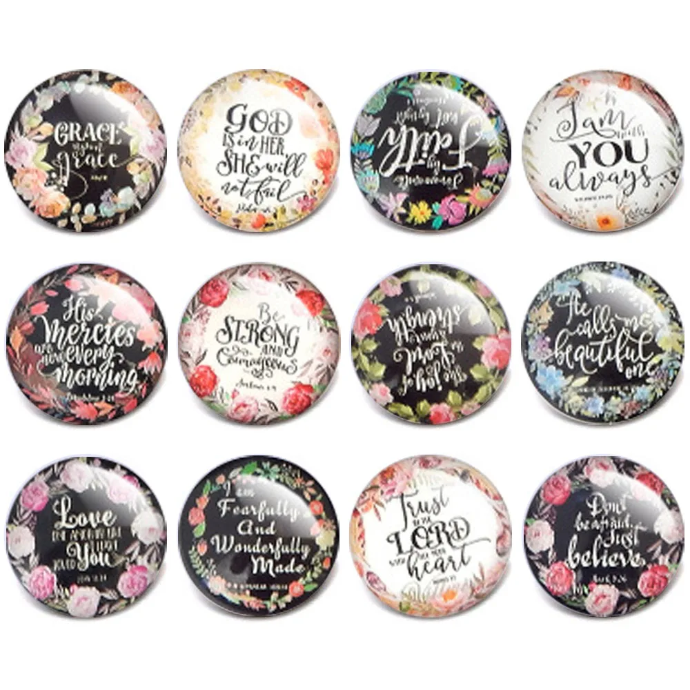 

10pcs/lot New Mixed Snap Jewelry Flower Glass Charms 18mm Snap Button Jewelry for 18mm Snaps Bracelet ZB414