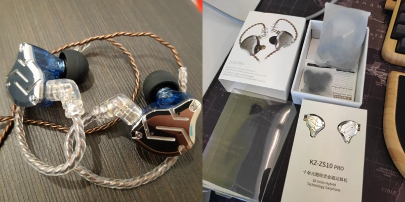 KZ ZS10 Pro 3,5 мм проводные наушники 4BA 1DD 10 единиц HiFi гарнитура тяжелый бас шумоподавление катушки железные наушники с HD микрофоном