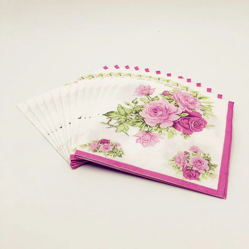 20 шт 33*33 см обеденные бумажные салфетки с рисунком Декупажные фестивальные из