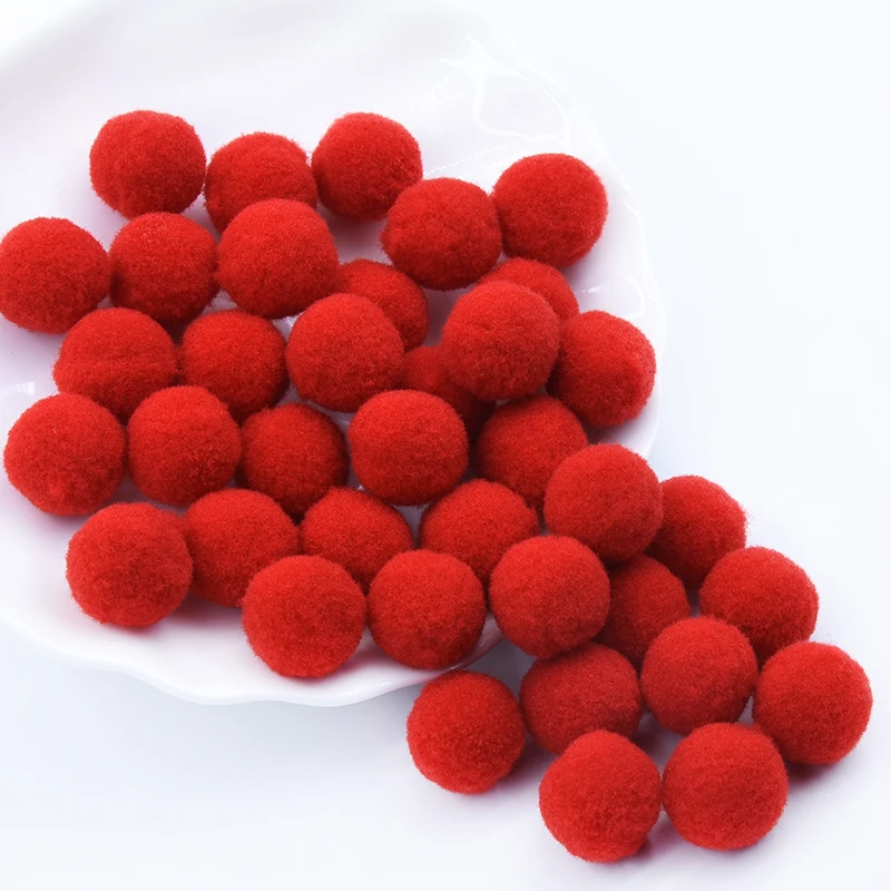 8 30 мм много размеров красный белый зеленый помпон мягкие шарики Помпоны для