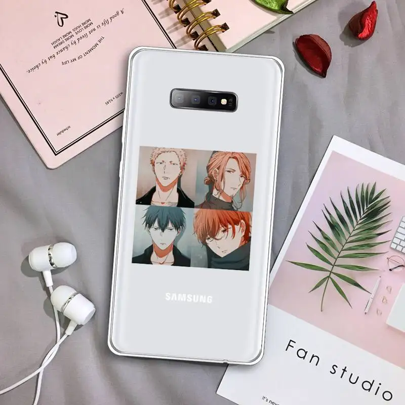 

Given Anime Japan anime Phone Case Transparent For Samsung Galaxy S A 5 7 8 9 2015 20 edge plus 10 e lite 2019