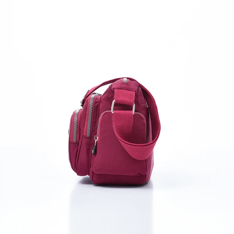Women Waterproof Nylon Crossbody Bags Travel School Message Bag For Female Ladies Solid Zipper Pack Tote Shoulder Bag Handbag