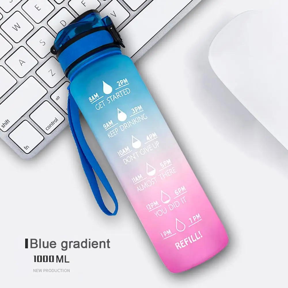 Спортивная бутылка с градиентной датой 1 шт. электрический чайник таймером