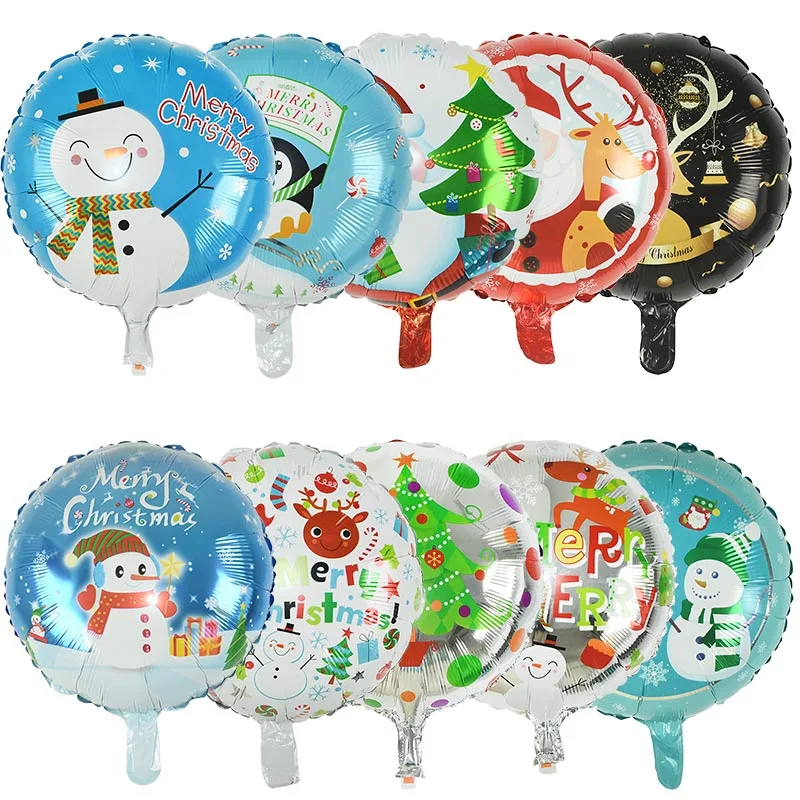 Рождественская вечеринка Globos фольгированный шарик мультфильмы Санта-Клаус