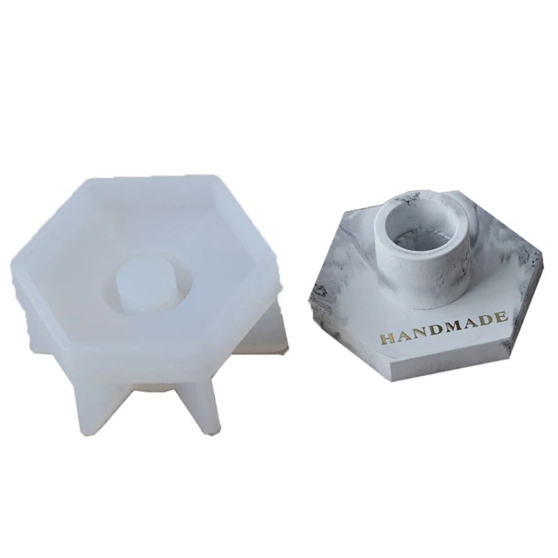 

Candlestick Epoxy Resin Molds Silicone Mold Concrete Candlestick Handmade Cement Ashtray Mould Craft Candle Holder Tools