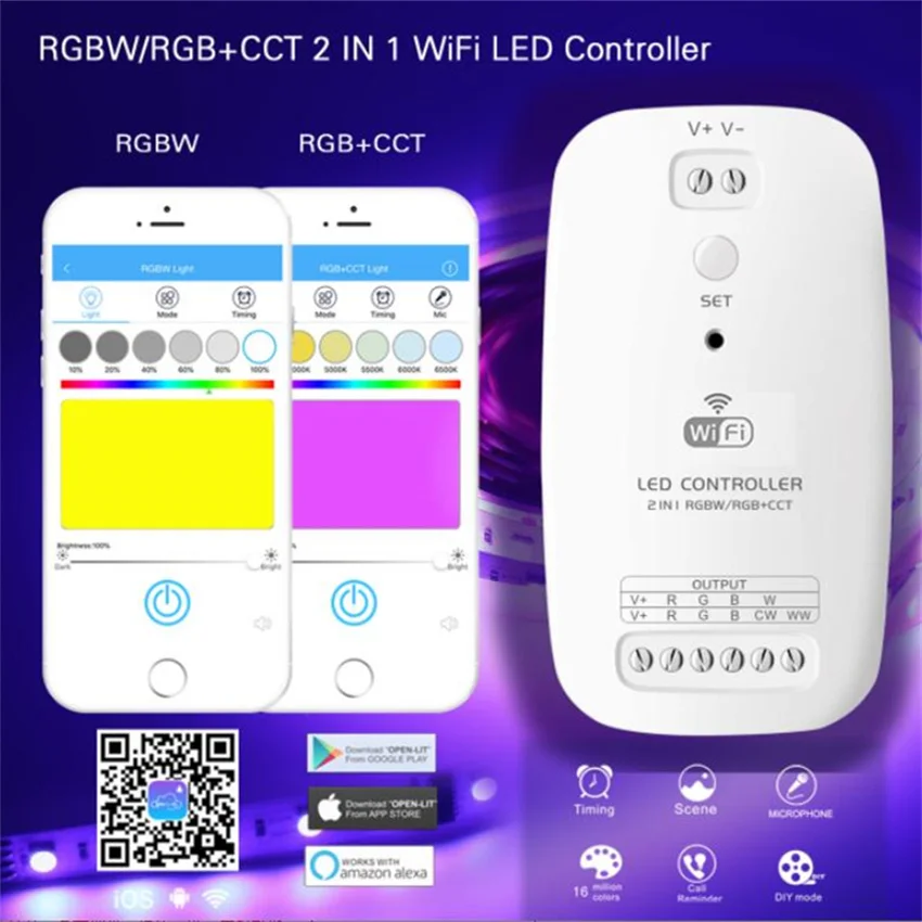 

Smart LED Strip Lights,Wi-Fi LED Lights Work with Alexa, Google Assistant, Enhanced Music Sync, App Controlled RGB Strip
