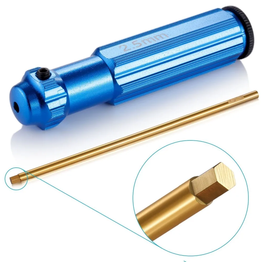 4 шт. набор титановых нитридов TiNi Hex Driver Wrench для RC вертолета DIY Chorme Vandium CRV 1 5 мм 2 3 0