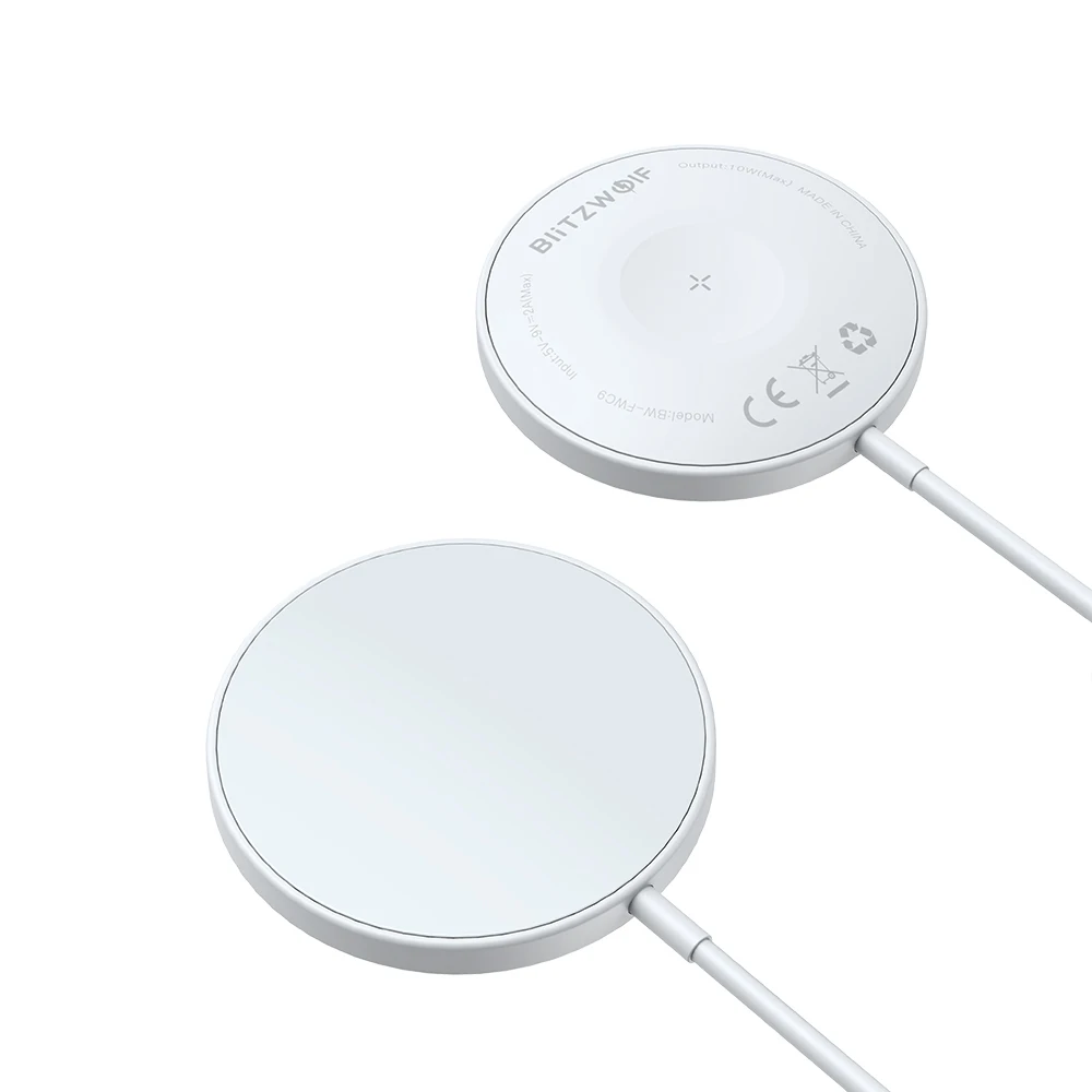 blitzwolf bw fwc9 3 in 1 15w magnetic wireless charger fast wireless charging pad earbuds charger watch charger for iphone12 pro free global shipping