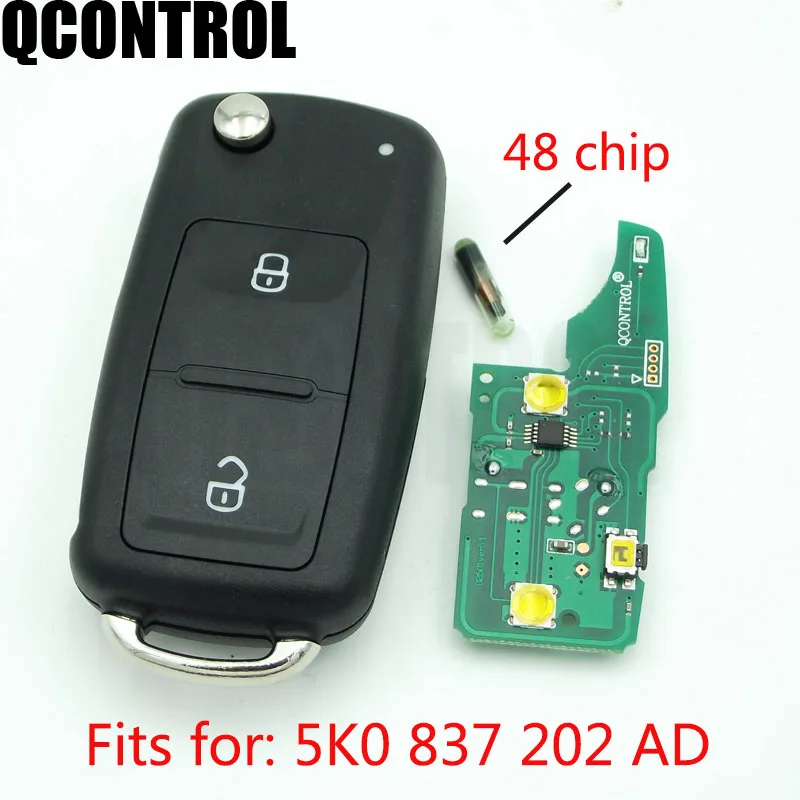 Пульт дистанционного управления QCONTROL 2 BT для автомобильного ключа 433 МГц чип ID48 VW