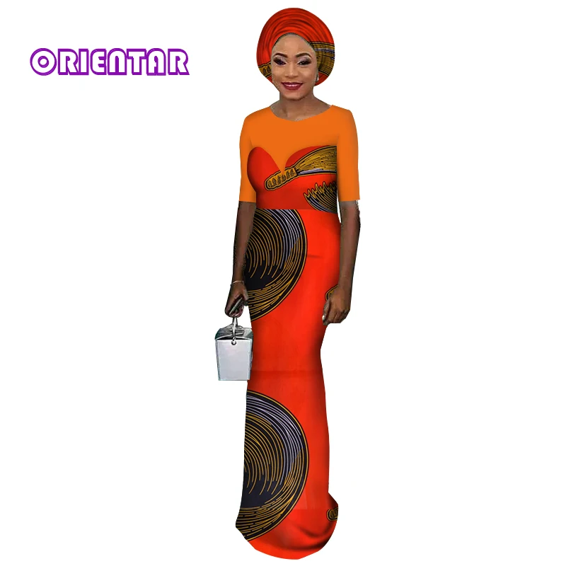 2 шт. для женщин комплект из обуви в африканском стиле платье и платок элегантные