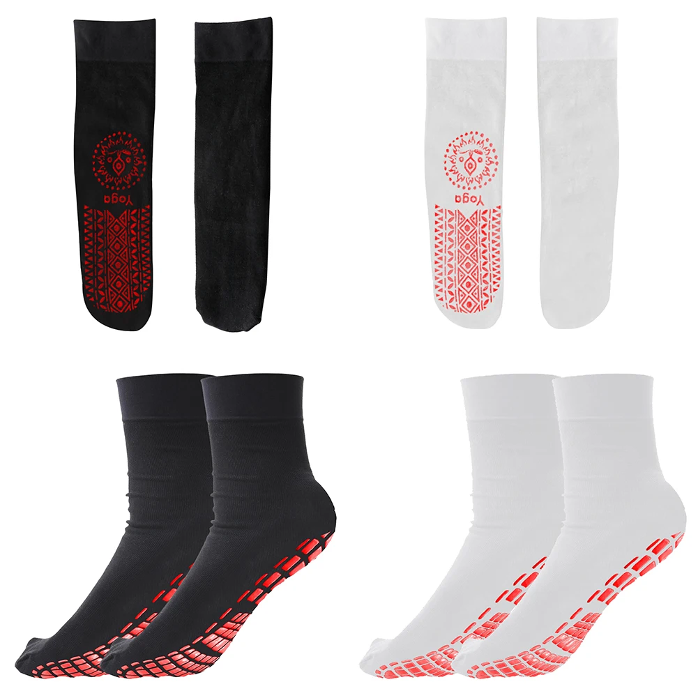 

1 Pair Self Heating Socks Heated Men Women Μagnetic Therapy Socks Comfortable Breathable Massage Warm Foot Stockings