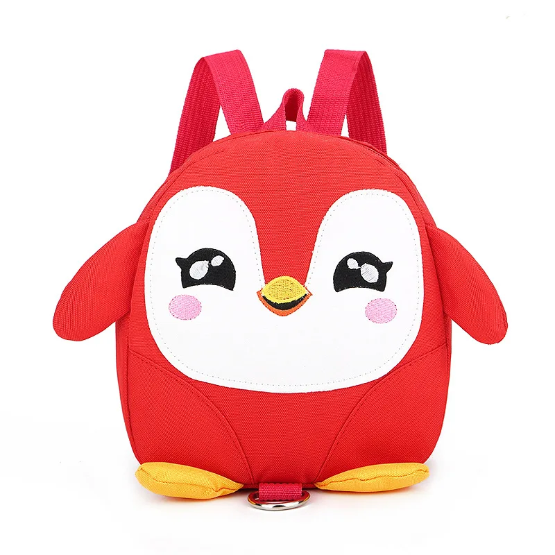 Детский Маленький Рюкзак Школьная Сумка с рисунком милого пингвина футболка