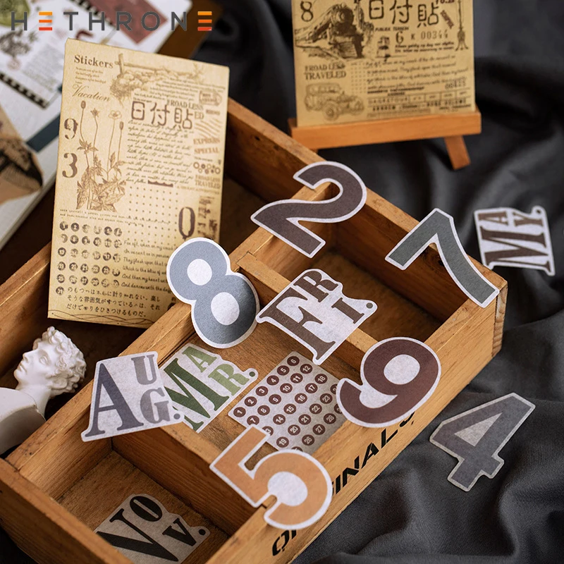 Hethrone креативный Ретро цифровой календарь Прозрачная ПВХ ручная учетная запись