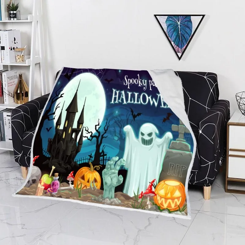 

Cartoons Weighted Throw Blanket for Beds Halloween One Direction Fleece Blankets Soft for Sofa Travel Keep Warm Blanket Bedding