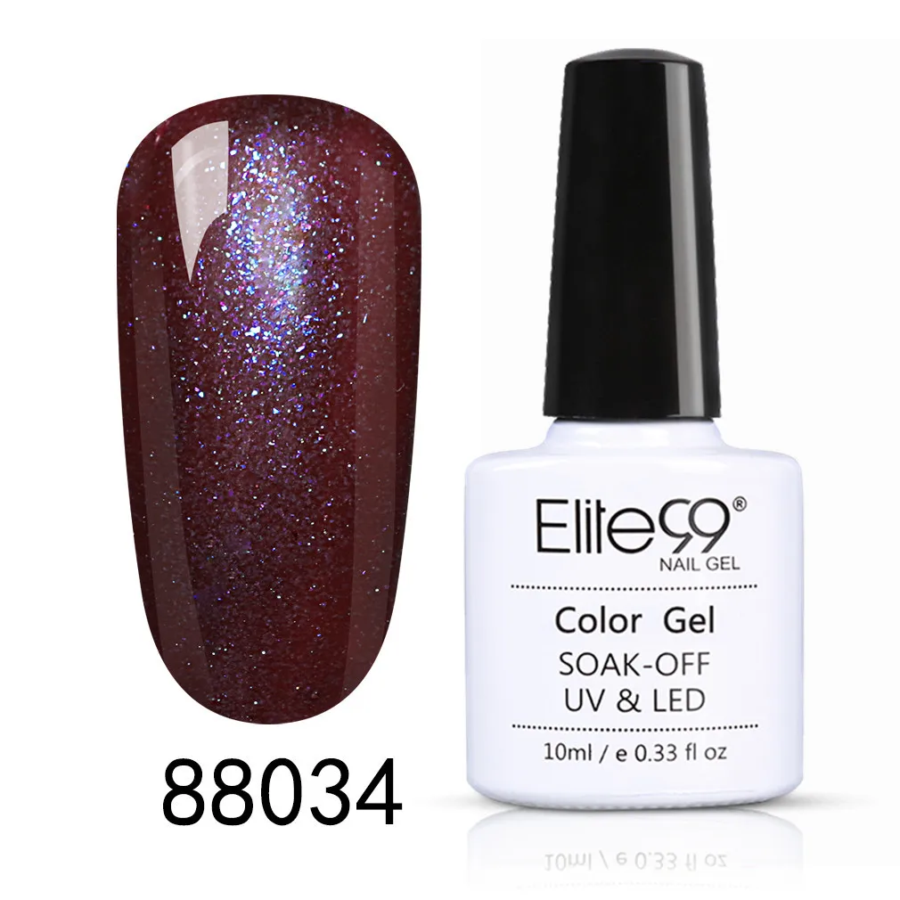 88034 Elite99 10 мл сменный Гель-лак для нейл-арта мрамор Halo эффект гель Перманентный лак для ногтей замачиваемый маникюрный гель для ногтей лак - Цвет: 88034