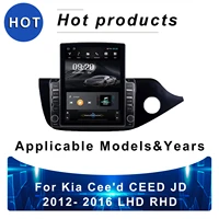 tesla vertical style car radio for kia ceed ceed jd 2012 2016 gps navigator for car 4g car stereo car radio with bluetooth
