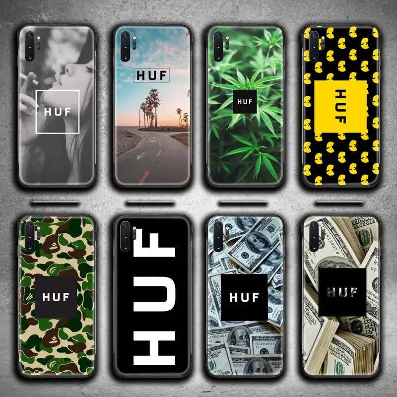 

American Skate Brand HUF HUFSF Skateboard Phone Cases For Samsung Galaxy Note20 ultra 7 8 9 10 Plus lite M51 M21 M31S Cover