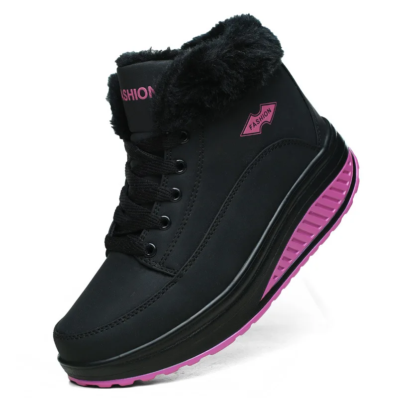 2019 г. Новая стильная женская обувь новая зимняя бархатная хлопковая теплая