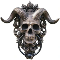 gothic skull hanging door with skull modern art door knocker retro handmade design decorative wall art door knocker