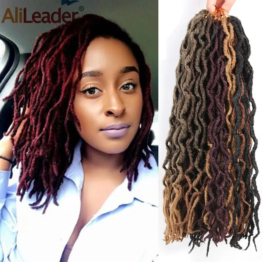 AliLeader 1" 18" Натуральные Искусственные локоны в стиле Crochet косичка 20 прядей ombre Nu Locs крючком косички синтетические африканские волосы, наращивание