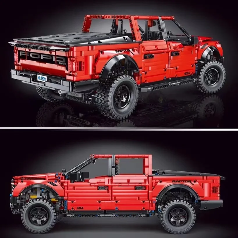 Модель автомобиля спортивных гонок Ford Raptors F-150 Super Speed в масштабе 1:8 из 3279 деталей, строительные кирпичики, подарочная игрушка 42126.