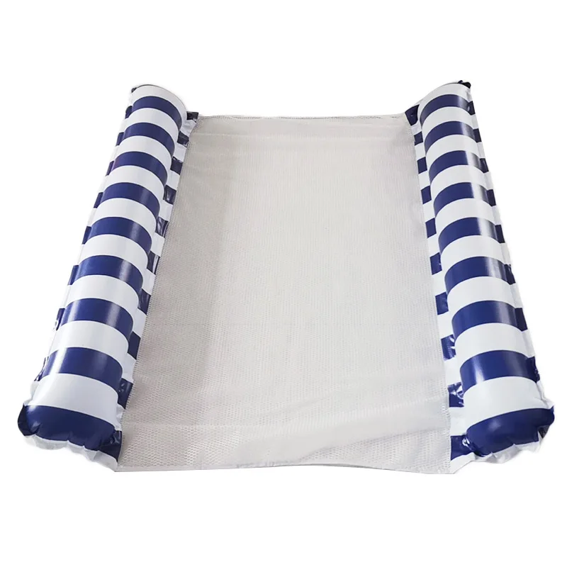 

Double striped hammock, PVC clip mesh couple water hammock, inflatable hammock floating row