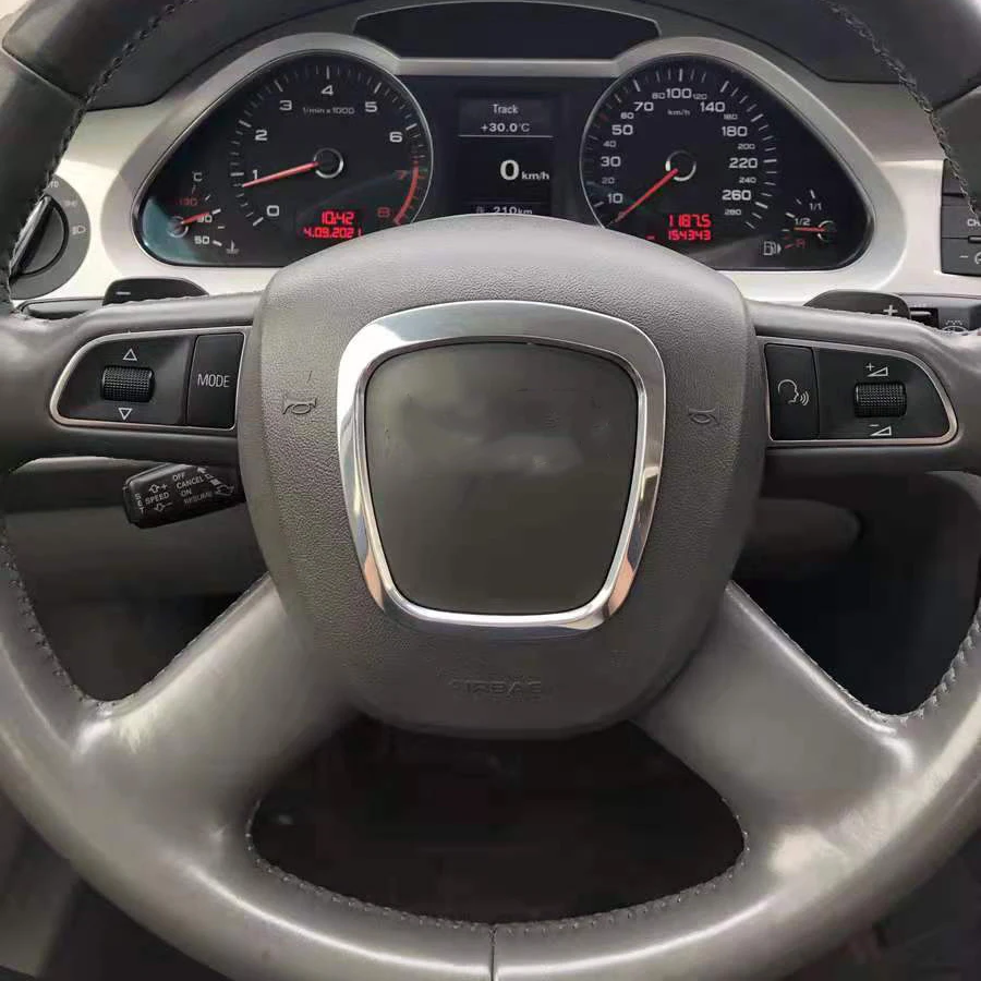 Рамка с логотипом центра рулевого колеса автомобиля эмблема отделка декор для Audi