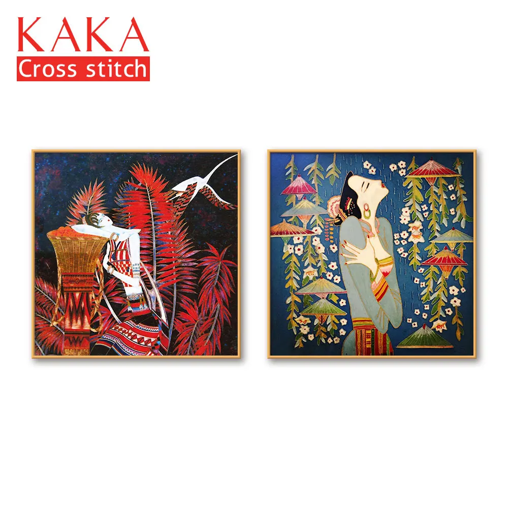 Наборы для вышивки крестиком наборы с напечатанным рисунком 11ct холст домашнего