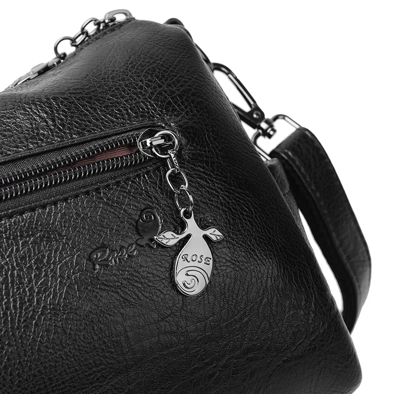 

Retro soft leather lady handbag lady shoulder bag luxury small handbag lady messenger bag messenger bag classic all-match