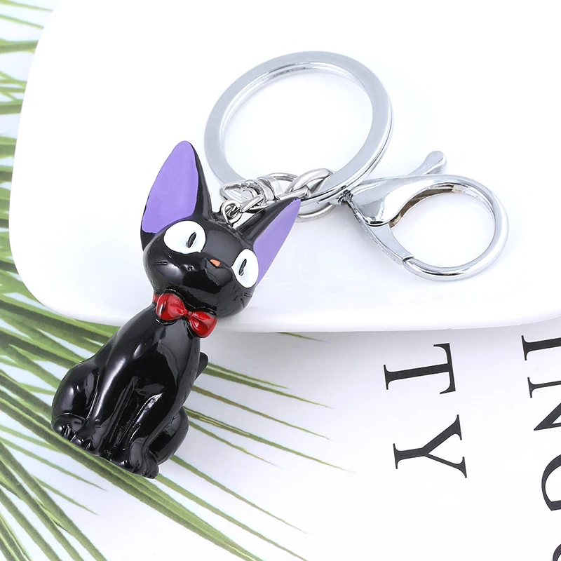 Черный Kiki JiJi Cat брелок Хаяо Миядзаки Кики услуги доставки Фигурки игрушки для детей сувенирные украшения