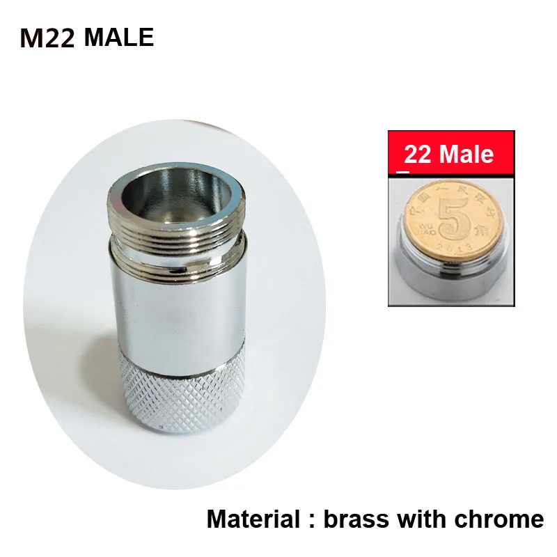M22 Female Thread Латунный двухфункциональный водосберегающий аэратор для смесителя с водяным туманом, аксессуары для кухонного смесителя, аэратор для крана - Цвет: M22 Female Thread