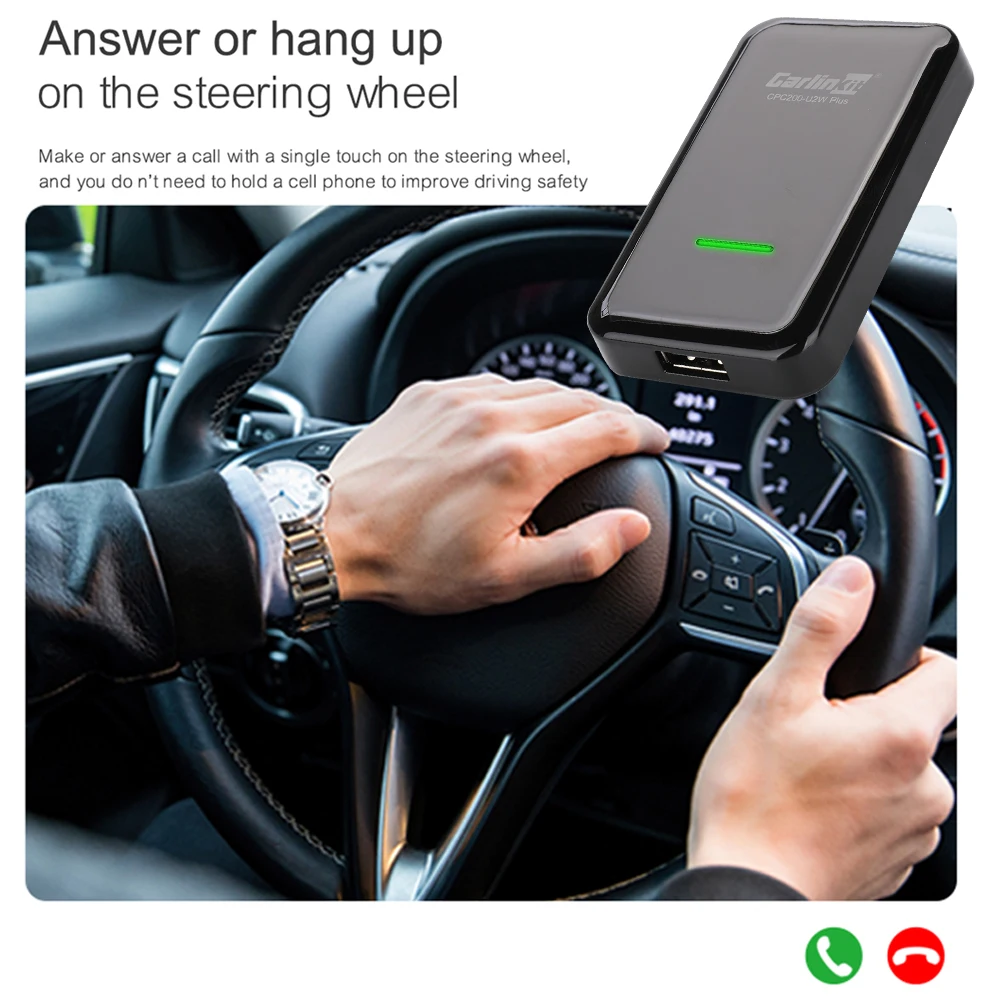 

Carlinkit Wireless CarPlay Dongle Carplay Adapter Navigation Player Auto Connect Wireless Adapter for Factory Wired Carplay