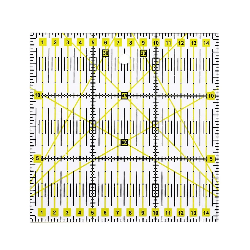 Акриловая Лоскутная выравненная линейка прозрачный трафарет для рисования кожи